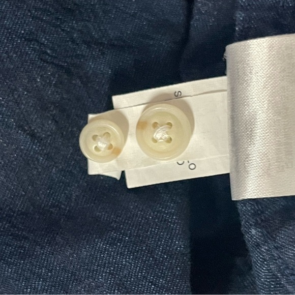 Banana Republic Camden fit floral Shirt indigo denim Explosion L Tall - Picture 7 of 7